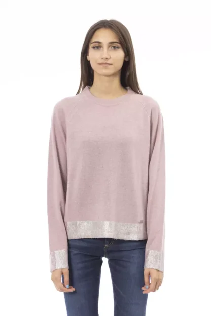 Baldinini Trend Pink Wool Women Sweater