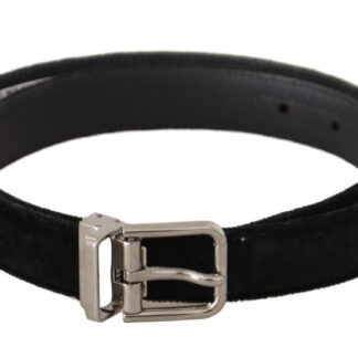 Dolce & Gabbana Sophisticated Velvet Leather Belt