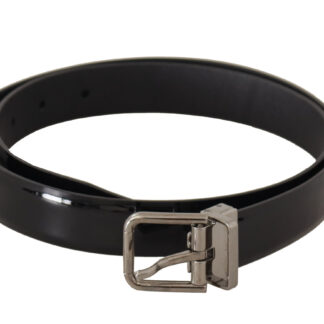 Dolce & Gabbana Elegant Dark Purple Leather Belt