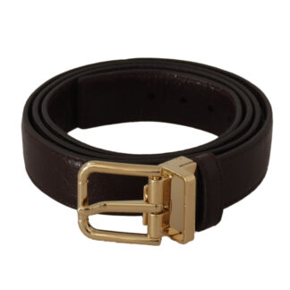 Dolce & Gabbana Elegant Velvet Leather Green Belt