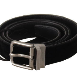 Dolce & Gabbana Elegant Black Leather Designer Belt