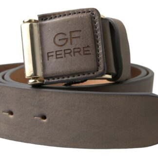 GF Ferre Chic Off White Snap Button Fashion Belt