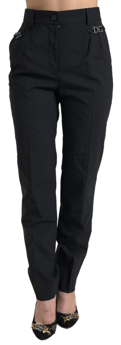 Dolce & Gabbana Elegant High-Waist Tapered Wool Pants