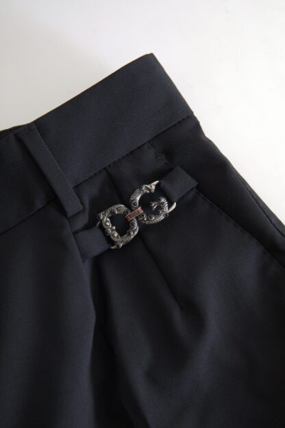 Dolce & Gabbana Elegant High-Waist Tapered Wool Pants