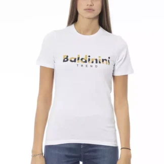 Baldinini Trend Blue Cotton Women T-Shirt