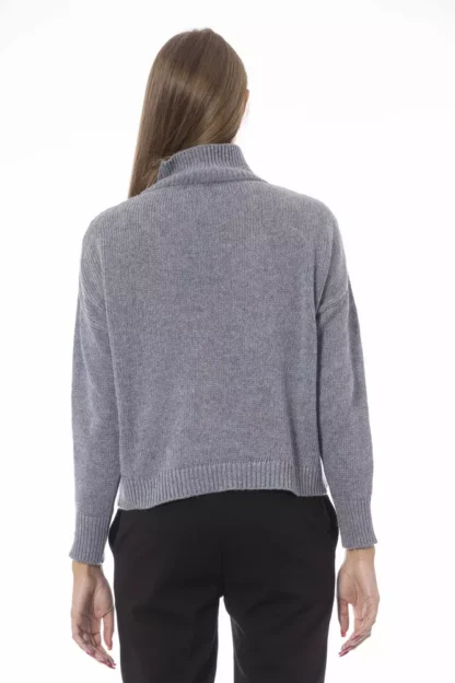 Baldinini Trend Gray Wool Women Sweater