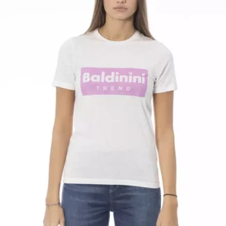 Baldinini Trend Blue Cotton Women T-Shirt