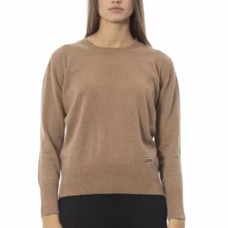 Baldinini Trend Brown Wool Women Sweater