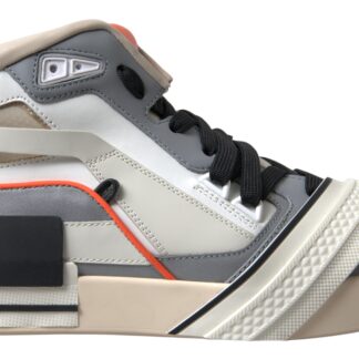 Fendi Elegant Low Top Calfskin Sneakers in White