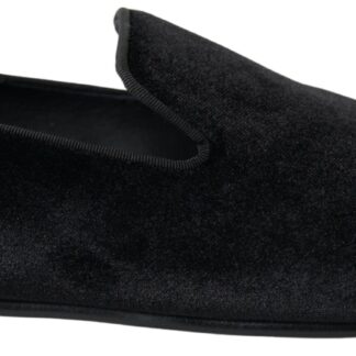 Dolce & Gabbana Exquisite Black Vintage Loafers for Men