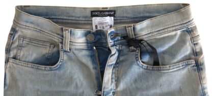 Dolce & Gabbana Chic Mid Waist Skinny Jeans in Blue