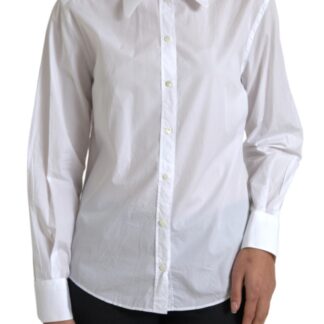 Dolce & Gabbana Elegant White Cotton Long Sleeve Shirt