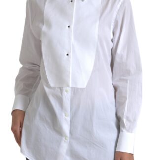 Dolce & Gabbana Elegant White Cotton Long Sleeve Shirt