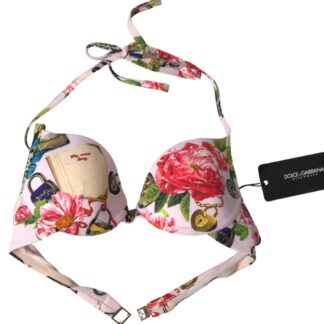 Dolce & Gabbana Floral Elegance Elastic Bikini Top