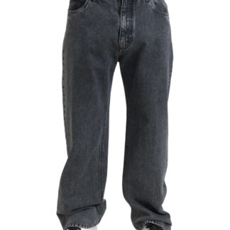 Dolce & Gabbana Elegant Skinny Wool Dress Pants in Grey