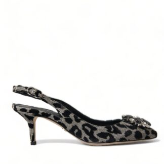 Dolce & Gabbana Elegant Black Leather Formal Flats