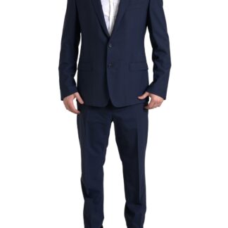 Dolce & Gabbana Elegant Slim Fit Blue Two-Piece Suit