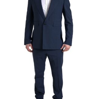 Dolce & Gabbana Elegant Blue Martini Slim Fit Two-Piece Suit