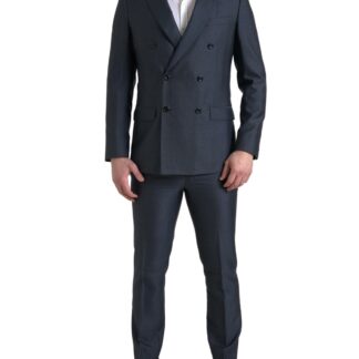 Dolce & Gabbana Elegant Green Martini Two-Piece Wool Suit