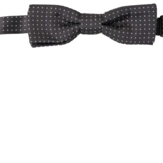 Dolce & Gabbana Elegant Black Silk Bow Tie