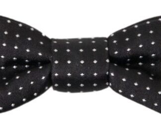 Dolce & Gabbana Elegant Silk Black Bow Tie