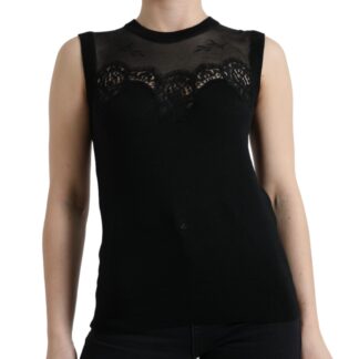 Dolce & Gabbana Elegant Cropped Silk Blend Top