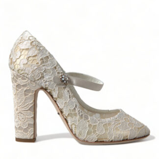 Dolce & Gabbana Elegant Black Taormina Lace Heels