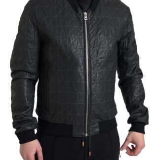 Dolce & Gabbana Elegant Black Denim Logo Jacket