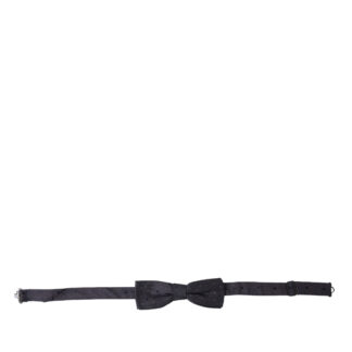 Dolce & Gabbana Elegant Silk Black Bow Tie