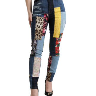 Dolce & Gabbana Majolica Print Tapered Cotton Pants