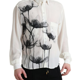 Dolce & Gabbana Elegant Floral Print Dress Shirt