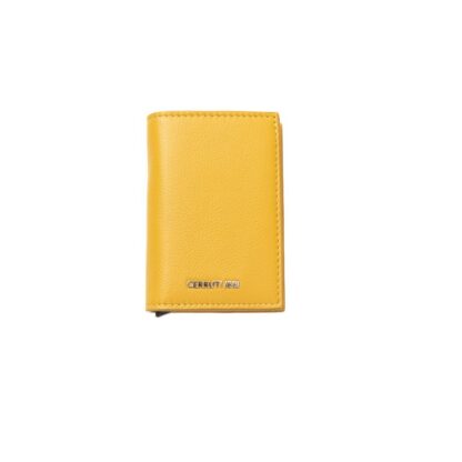 Cerruti 1881 Yellow Calf Leather Men Wallet