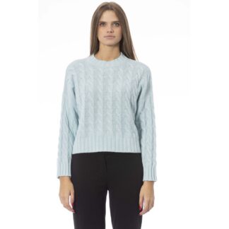 Baldinini Trend Gray Wool Women Sweater