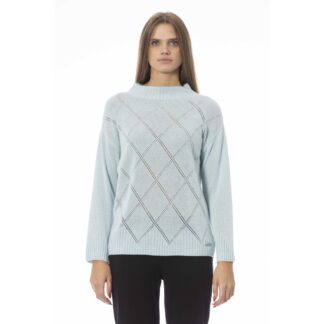 Baldinini Trend Gray Wool Women Sweater