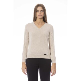 Baldinini Trend Gray Wool Women Sweater