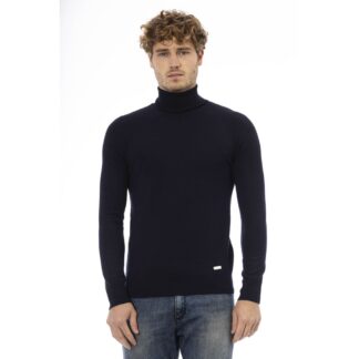 Baldinini Trend Black Wool Men Sweater