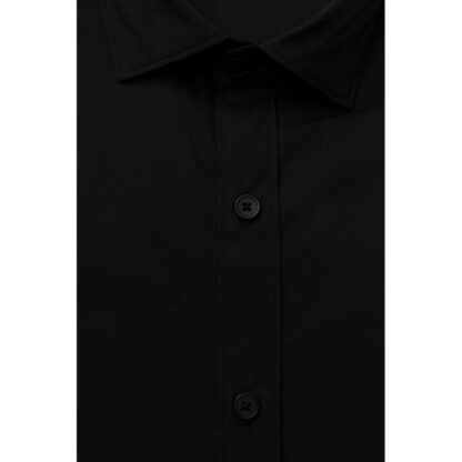 Bagutta Black Cotton Men Shirt