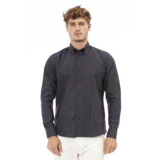 Baldinini Trend Blue Cotton Men Shirt