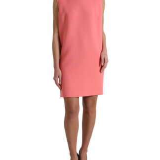 Dolce & Gabbana Elegant Pink Metallic Shift Mini Dress