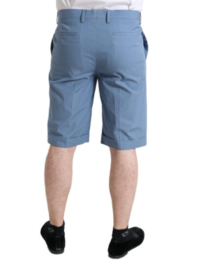 Dolce & Gabbana Sky Blue Cotton Bermuda Shorts