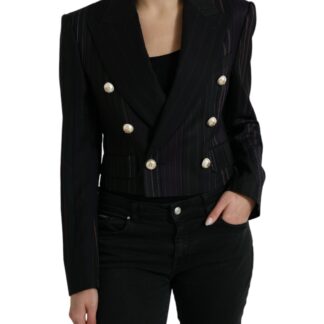 Dolce & Gabbana Elegant Striped Virgin Wool Blazer