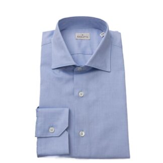 Bagutta Blue Cotton Men Shirt