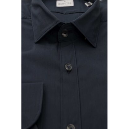 Bagutta Blue Cotton Men Shirt