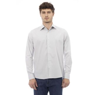 Baldinini Trend Light Blue Cotton Men Shirt