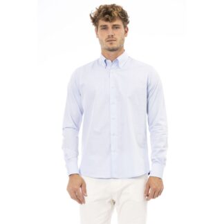 Baldinini Trend White Cotton Men Shirt