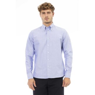 Baldinini Trend Gray Cotton Men Shirt