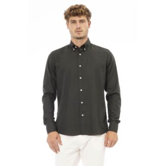 Baldinini Trend White Cotton Men Shirt