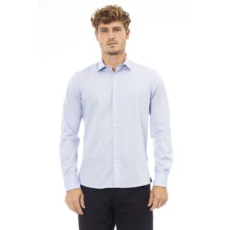 Baldinini Trend Gray Cotton Men Shirt