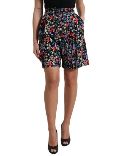 Dolce & Gabbana Chic Floral High Waist Hot Pants Shorts