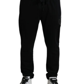 Dolce & Gabbana Elegant Black Cotton Blend Jogger Pants